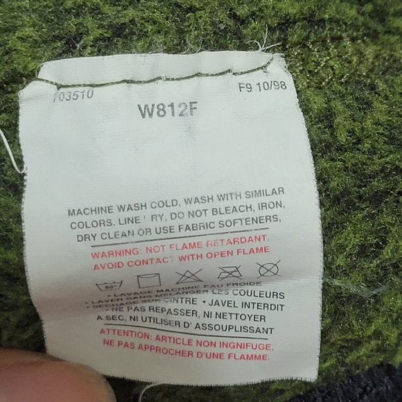 Vintage Patagonia Regulator PolarTec Full Zip Green Fuzzy Women's Vest Size XS - Picture 7 of 8